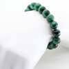[Shikui] Green Tiger Eye, 0.3 inch (8 mm) Mala Bracelet,