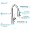 Elkay Everyday Single Hole Kitchen Faucet with Pull-Down Spray and