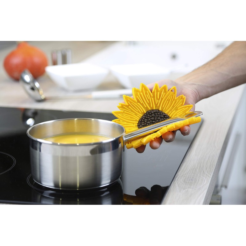 Charles Viancin Silicone Sunflower Trivet/Counter Protector, 6-Inch, Yellow