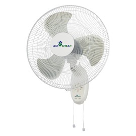 AirGrean Pro Wall Mount Fan 18 Inch, Hurricane Speed with 90 Degree Oscillation, 3 Speed Settings, Adjustable Tilt - ETL Listed, White, 18''