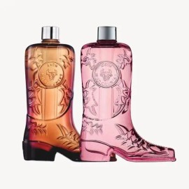 His & Hers Fragrance Duo Set Vintage Style Boot Bottle Perfume Decanter Bundle Unisex Cologne Gift Set Long Lasting Scent Decorative Fragrance Collection Duo Pack
