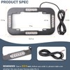 ROUTEKING 13.5" 24 LED License Plate Strobe Lights Waterproof License