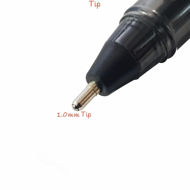 RADIUS Tri Flex Ballpoint Pens, BLACK, 1.0mm Medium Point, Pack