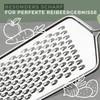 Fackelmann Ecolution Grater - Hand Grater Made of Stainless Steel,