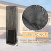 asdmm Waterproof Glass Tube Heater Cover - Outdoor Square Standing