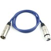 Adam Hall Cables K3MMF0100BLU Microphone Cable XLR Female to XLR