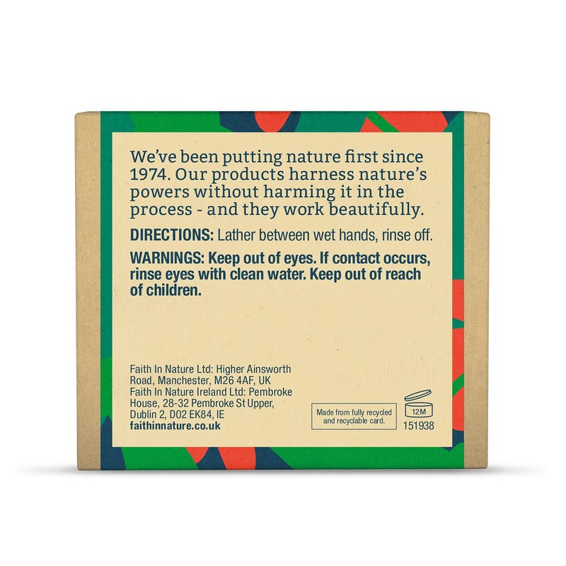 Faith In Nature Natural Aloe Vera Hand Soap Bar, Rejuvenating,