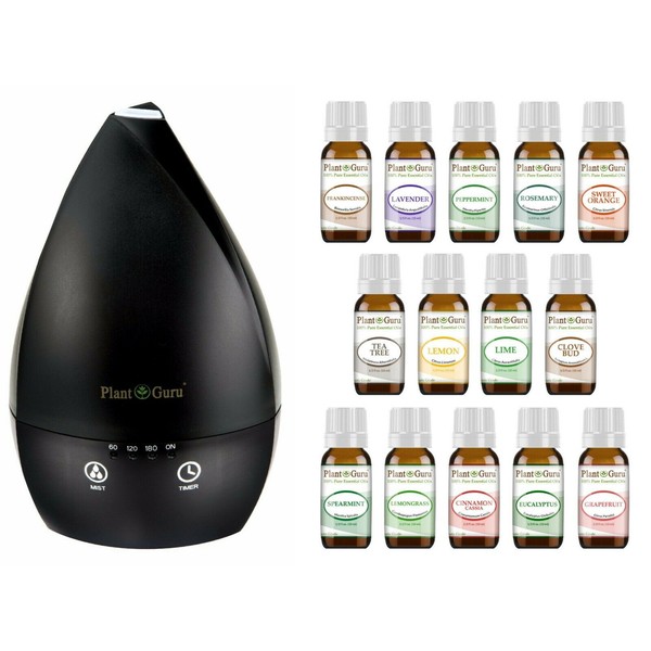 Essential Oil Diffuser Gift Set Kit With Oils Aromatherapy Ultrasonic Humidifier