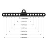 RIMLUFE Double to Single Adaptor Plate LAT T Bar Row