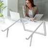 Laptop Stand Aluminium Tablet Riser Foldable Portable Notebook Holder Silver