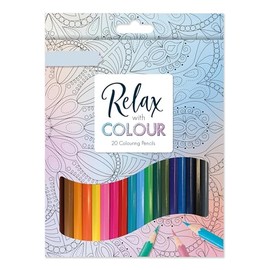 1ABOVE 20 Colouring Pencils - Assorted Colours, wooden colouring pencils, Pre sharpened, Colour Therapy Colouring Pencil,A Must-Have for All Kids Arts & Crafts Sets