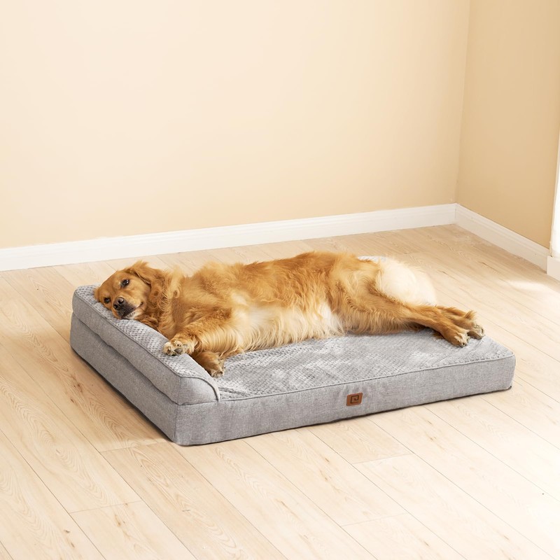 EHEYCIGA Extra Large Dog Bed Memory Foam, Orthopedic Dog Bed
