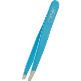 Remos Eyebrow Tweezers Mini Handmade Stainless Steel Blue
