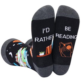IRISGOD I'd Rather Be Funny Dress Socks for Men and Women Humor Joke Gifts