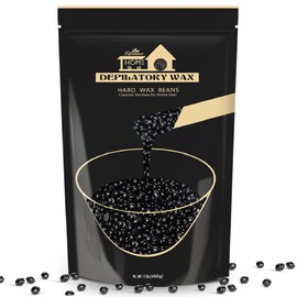 Lifestance Lifestance Hard Waxing Beads for Large Areas - 1lb Blackberry Coarse Hair Removal for Underarm, Leg, Body, Brazilian Bikini at Home for Women and Men