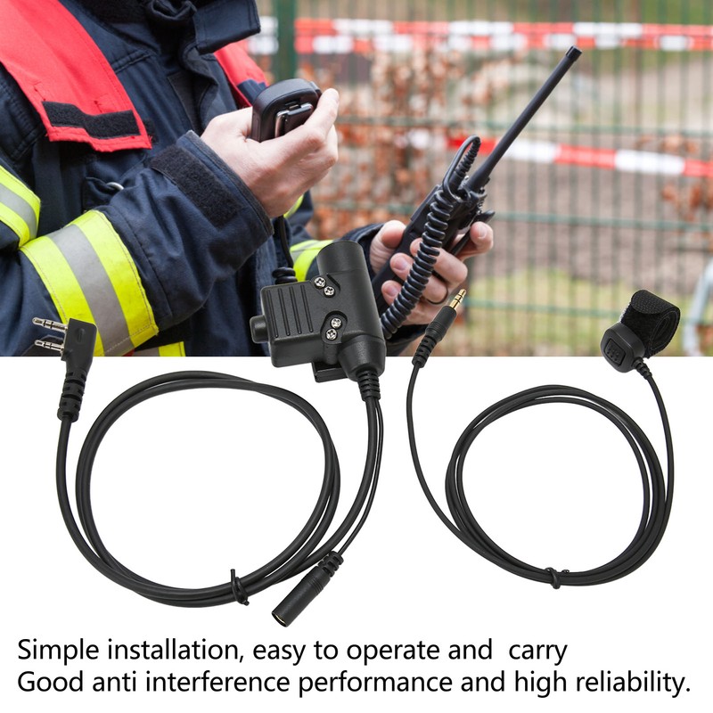 U94 PTT Adapter Push to Talk Button Walkie Talkie Military