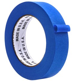 WOD PMT21B Blue Painter’s Tape - 1 inch x 60 yds. Thick & Wide Masking Tape for Safe Wall Painting, Building, Remodeling, Labeling, Edge Finishing