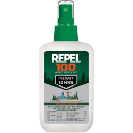 Repel 100 Insect Repellent, Pump Spray, 4-Fluid Ounces, 10-Hour Protection