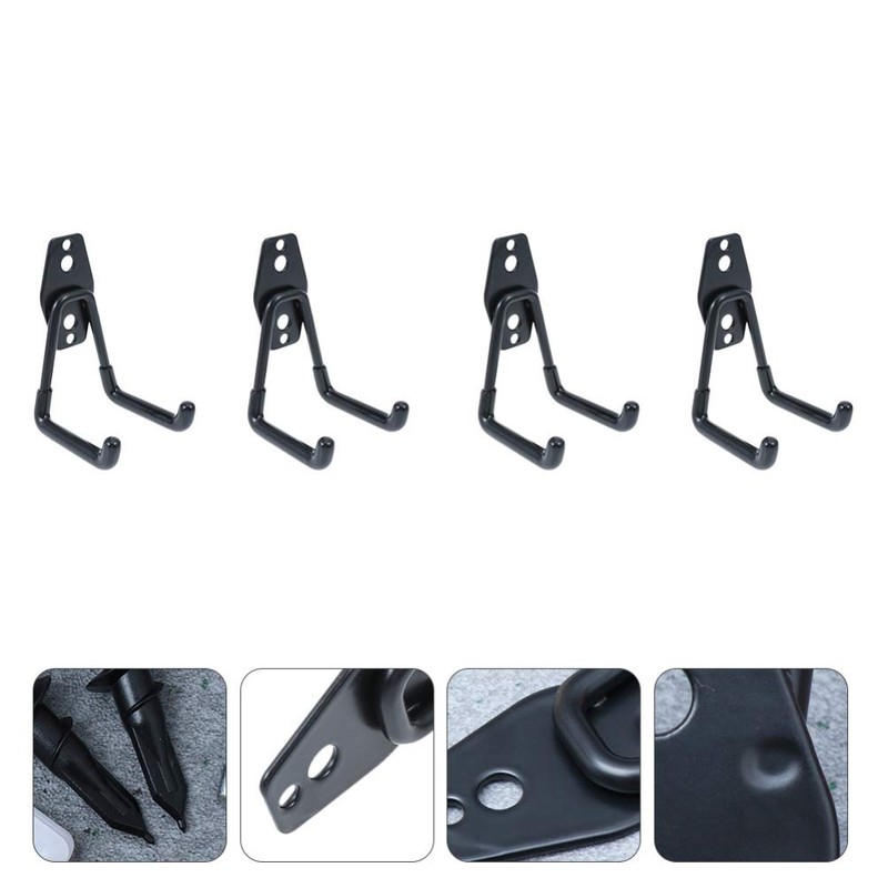 Operitacx 4pcs Bike Hooks for Garage, Heavy Duty Wall Mounted