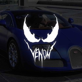 Cretassion Reflective Sticker Motorcycle Cool Waterproof Car Sticker High Quality Sticker for Motorcycles, Motorcycle Helmet, Skateboard, Car and Off-Road Motorcycles 25 cm