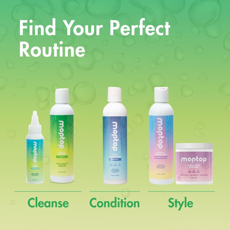 MopTop Gentle Shampoo – Every Day Curly Hair Sulfate Free