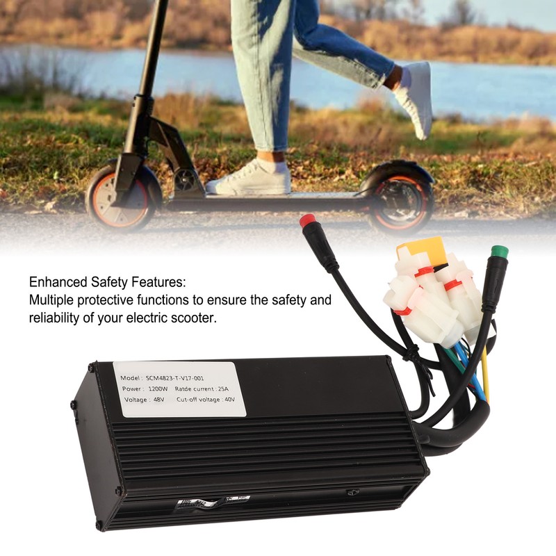 Scooter Speed Controller 48V 1200W Aluminium Alloy Circuit Protection Motor
