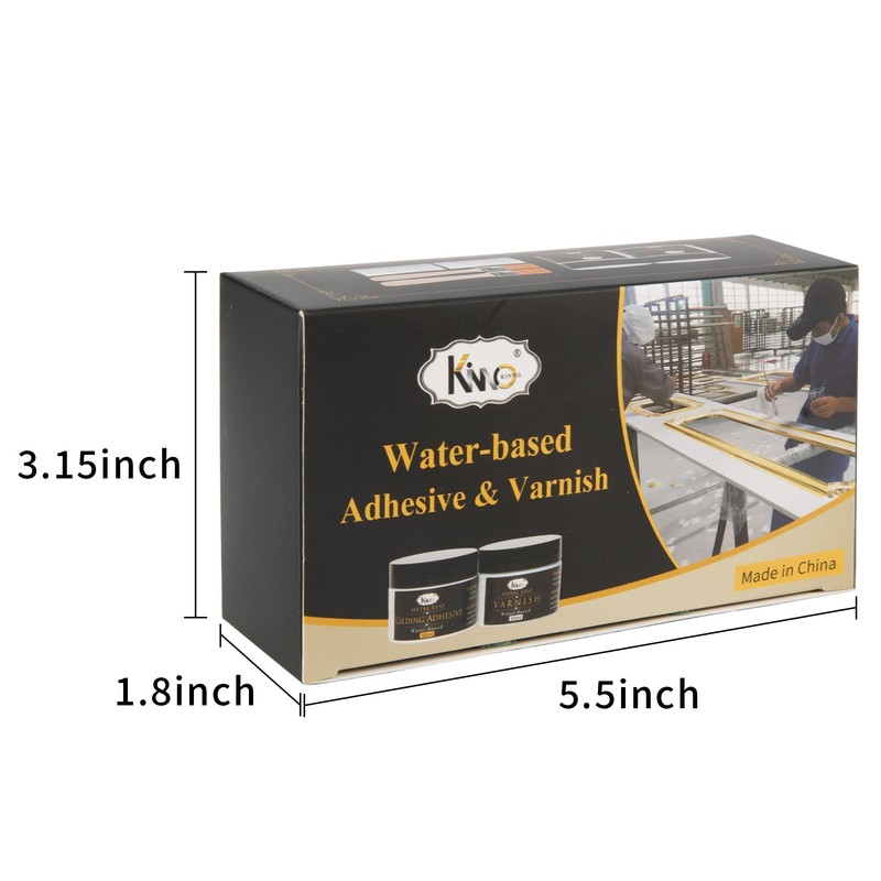 KINNO Epoxy Gilding Adhesive Glue Set, 50ml Gold Leaf Glue,50ml