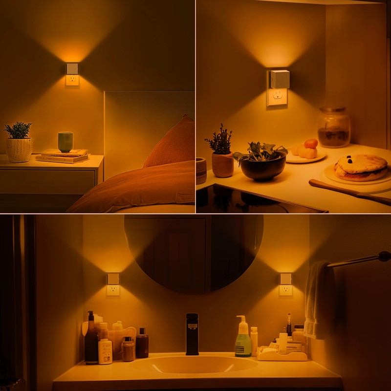 DORESshop LED Night Lights Plug into Wall [2 Pack], Plug