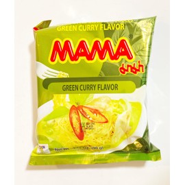 Green Curry Flavor Instant Noodles, 3.17 oz, Asian Style Ramen,10 Packs