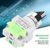 3 Position Rotary Switch, 220V 5A Maintenance Selector Self-Lock Switch,