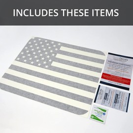 BocaDecals Precut Rear Middle Window American Flag Decal Accessory Made in USA Compatible with and Fits F150, F250, F350 (Black Carbon Fiber)