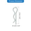 QUARKZMAN 1.2mm x 21mm Split Pins Spring Quick Release Trailer