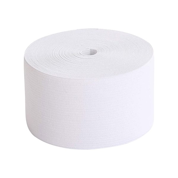 Trimming Shop 75mm Wide Flat Elastic Band, Stretchy Waistband Elastic