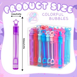 Pack of 48 Children's Soap Bubbles Set, Mini Gifts Children, Small Soap Bubble Toy for Weddings, Children's Birthdays, and Parties