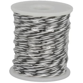 Jameco ValuePro 24 AWG Black/White Stranded Twisted Pair Hook-Up Wire 100 Feet