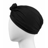 Conair The Curl Collective Knotted Turban Shower Cap, Black, Soft