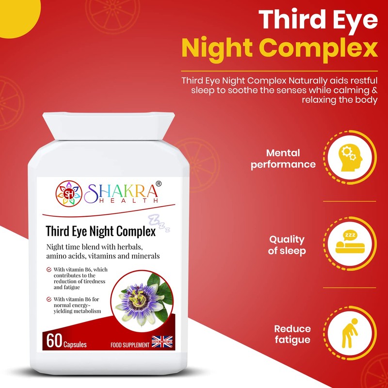 Third Eye Night Complex (60 Capsules) Sleep undisturbed, Rest Peacefully,