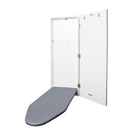 TIVIT Ironing Board Cover for Ivation Wall-Mounted Ironing Board Cabinet, Alumitek Top Coating, Scorch Resistant, Thick Padding, Fastener Straps, Pull Bungee, 33x13”, Made in Italy