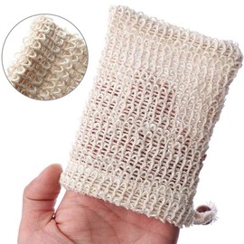 Soap Bag, 4 PCS Sisal Soap Bag with Drawstring Natural Soap Saver Pouch For Washing, Foaming and Drying Soaps