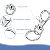 Argollas para llaveros, 100 broches de metal con llavero, incluye