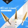 3Pcs Juego de Brocas Escalonadas High Speed Steel HSS Hex