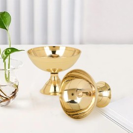 Zap impex Traditionelle Messing Öllampe Messing Deep Diya Indische Öllampe Diwali Puja Lampe Akhand Diya (4)