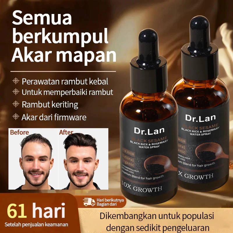 Ready Stock Dr.Lan Black Sesame Hair Growth Serum 30ml Natural