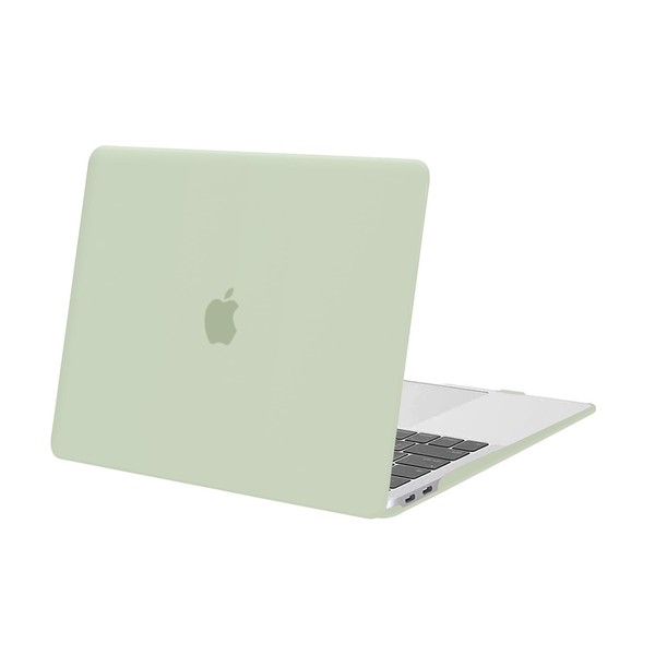 MOSISO Compatible with MacBook Air 13 inch Case 2022 2021 2020 2019 2018 Release M1 A2337 A2179 A1932 Retina Display Touch ID, Protective Plastic Hard Shell Case Cover, Sage Green