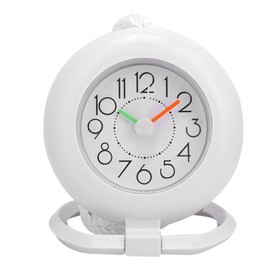 Nikou Bathroom Clock, Analogue Bathroom Clock, Waterproof Hanging Table Clock, Shower Clock with Towel Hanger, Kitchen Clock, Digital Clock for Bathroom, Kitchen, Home Decoration (White)
