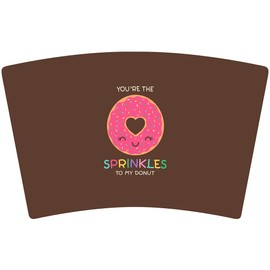 Mugzie 16 Ounce Stainless Steel Cocktail Shaker - Martini Shaker with Wetsuit Cover - Sprinkles to my Donut