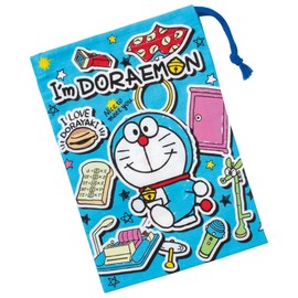 Skater KB62-A Cup Bag, 8.3 x 5.9 inches (21 x 15 cm), Doraemon Sticker