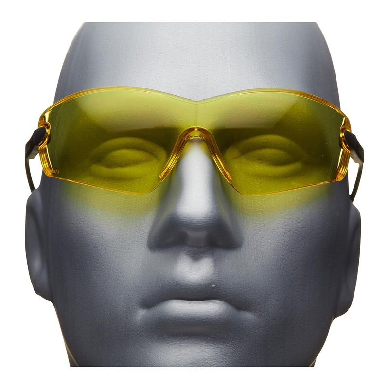 Blackrock Yellow Curved Safety Spec with Arm Adjust