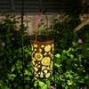 Deco&Dot Solar Lanterns Outdoor, Waterproof Hanging Solar Lantern Garden Decor,