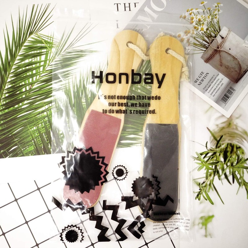 Limas de madera para pies Honbay WOODEN-FOOT-FILE-2 (Set de 2)